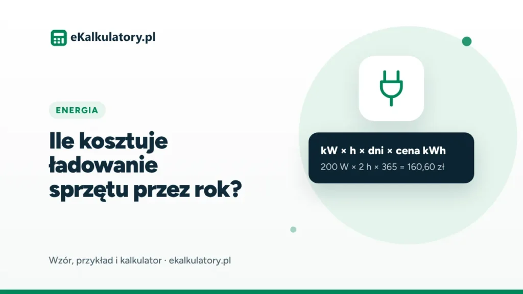 Ile kosztuje ładowanie telefonu, laptopa i konsoli przez rok?