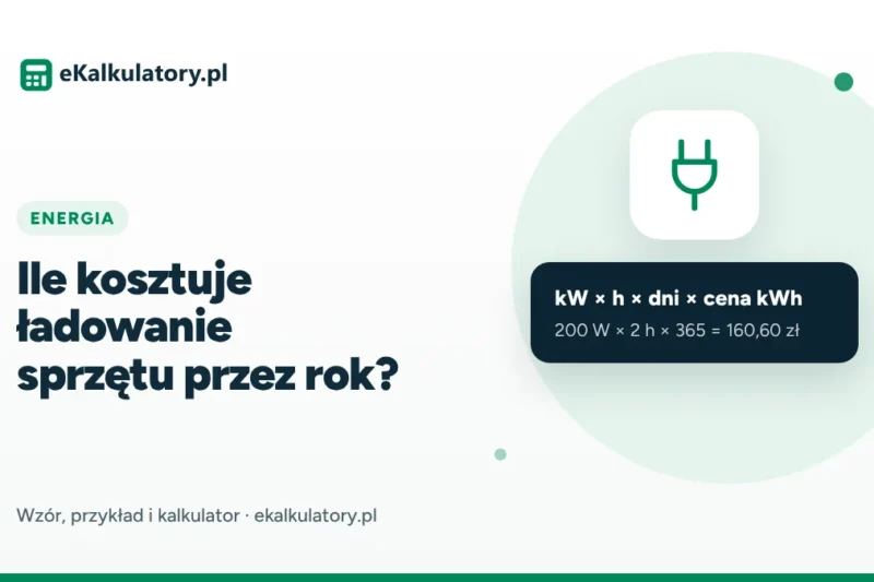 Ile kosztuje ładowanie telefonu, laptopa i konsoli przez rok?