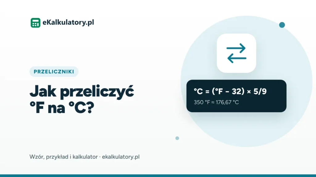 Jak przeliczyć °F na °C – wzór i tabela