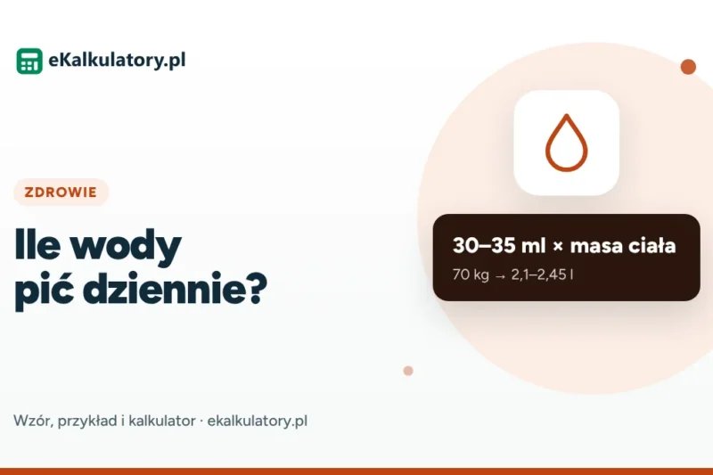 Ile wody pić dziennie? Jak obliczyć swoje zapotrzebowanie